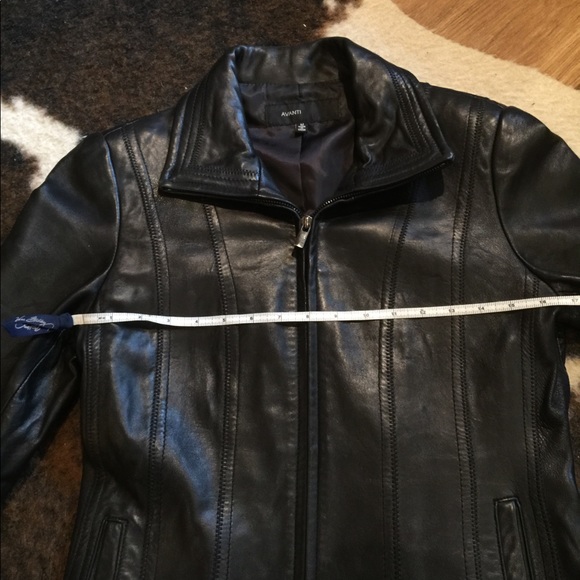 Avanti contemporary leather jacket M vintage - Picture 7 of 10